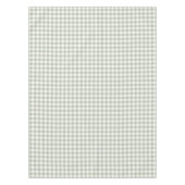 Silver Grey Gingham Cotton Tablecloth Tafelkleed (Voorkant)
