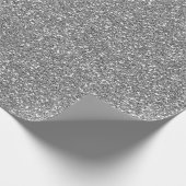 Silver Grey Glam Glitter Minimale hoeveelheid fijn Cadeaupapier (Hoek)