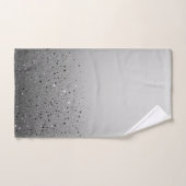 Silver Grey Glamour Sparkly Glitter Bad Handdoek (Handdoek)
