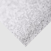 Silver Grey Glitter White Delicate Favor Tissuepapier (Detail)