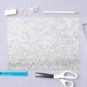 Silver Grey Glitter White Delicate Favor Tissuepapier (Craft)