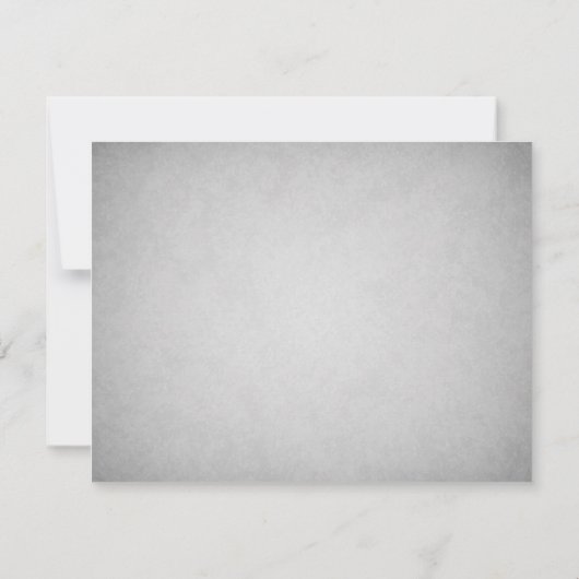 Silver Grey Gold Monogram Letter M Flat Note-kaart Kaart (Achterkant)