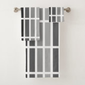 Silver Grey Hues Bad Handdoek (Insitu)