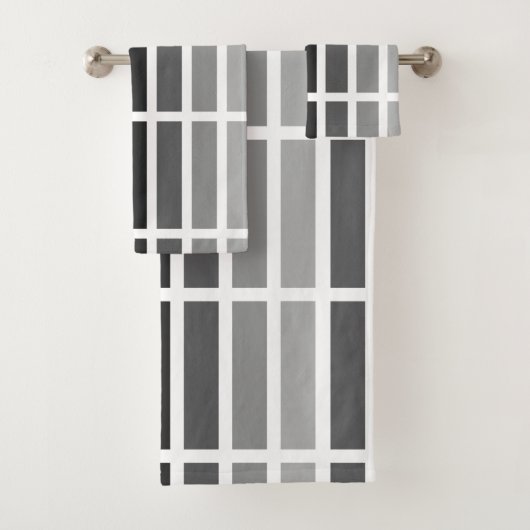 Silver Grey Hues Bad Handdoek (Insitu)