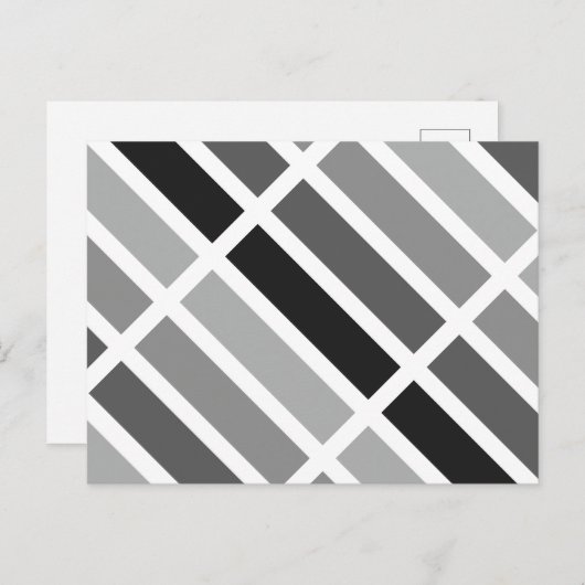 Silver Grey Hues Briefkaart (Voorkant / Achterkant)