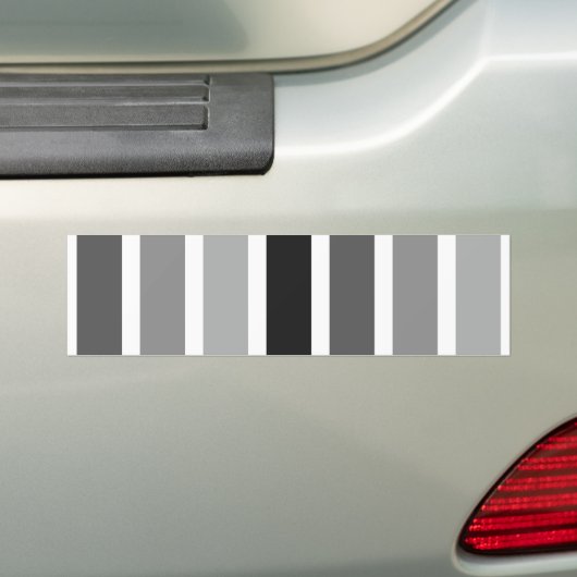 Silver Grey Hues Bumpersticker (Op auto)