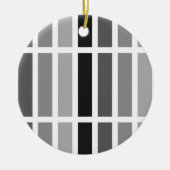 Silver Grey Hues Keramisch Ornament (Voorkant)