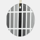 Silver Grey Hues Keramisch Ornament (Links)