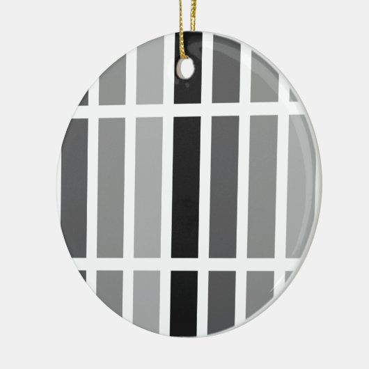 Silver Grey Hues Keramisch Ornament (Links)