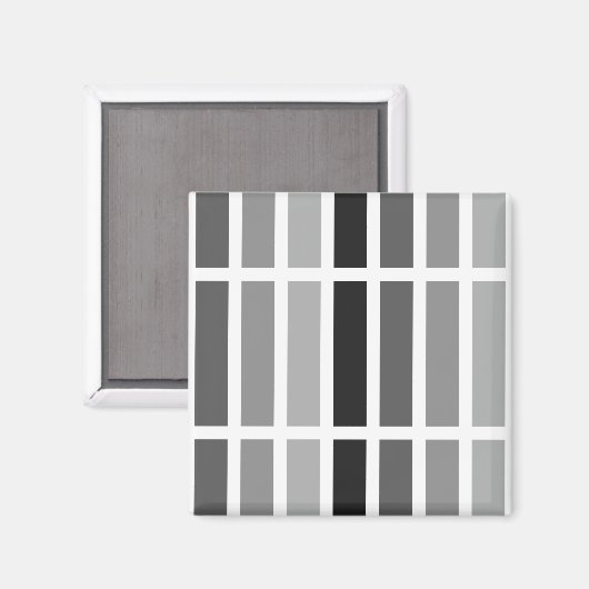 Silver Grey Hues Magneet (Voorkant / Achterkant)