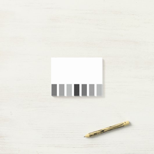 Silver Grey Hues Post-it® Notes (Op bureau)