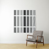 Silver Grey Hues Wandkleed (In situ)