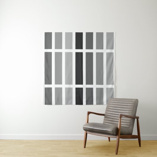 Silver Grey Hues Wandkleed (In situ)