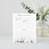 Silver Grey Ivory Floral Boho Vrijgezellenfeest Re (Staand voorkant)