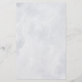 Silver Grey Ivory Floral Winter Boho Wedding Menu (Achterkant)