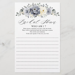 Silver Grey Ivory Floral Winter die ik word