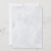 Silver Grey Ivory Floral Winter Rehearsal Dinner Kaart (Achterkant)