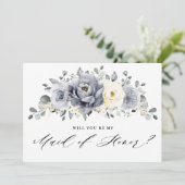 Silver Grey Ivory Wordt mijn dienstmeisje? Kaart (Staand voorkant)