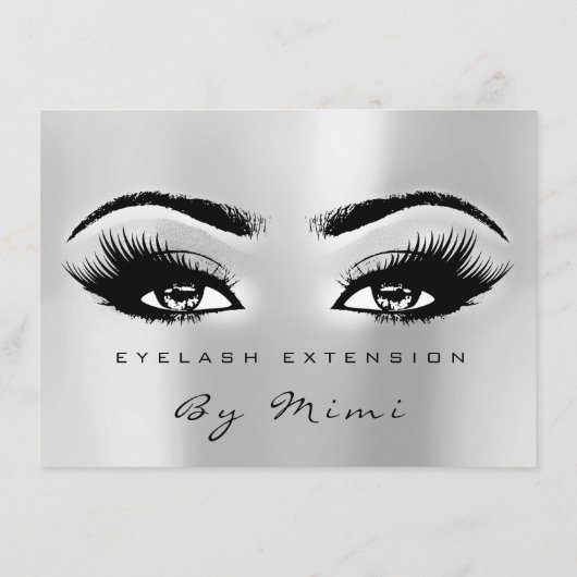 Silver Grey Lashes Makeup Artist Certificate Gift (Achterkant)