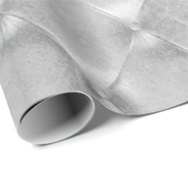Silver Grey Luxury Opulent Tufted Leather VIP Cadeaupapier