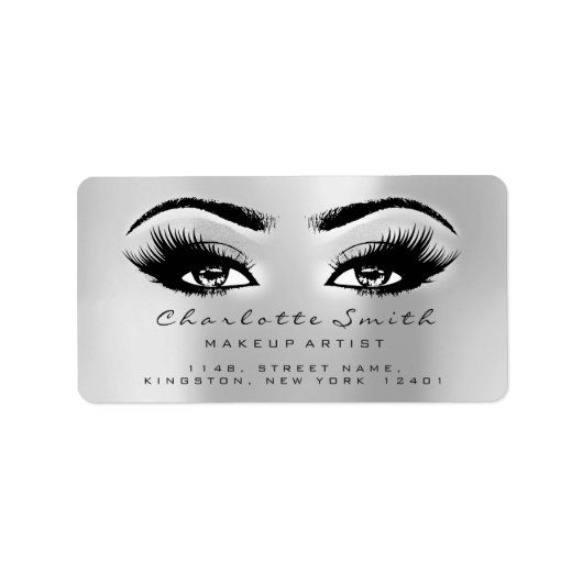 Silver Grey Makeup Lashes Stylst Beauty RSVP Etiket (Voorkant)