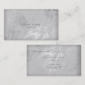 Silver Grey Marble Appointment Card Afsprakenkaartje (Voorkant / Achterkant)