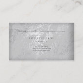 Silver Grey Marble Appointment Card Afsprakenkaartje (Achterkant)