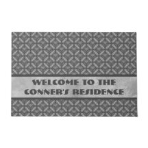 Silver Grey Metal Flowers met Pareltjes Patroon