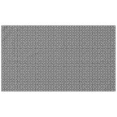 Silver Grey Metal Flowers met Pareltjes Patroon Tafelkleed (Voorkant (Horizontaal))