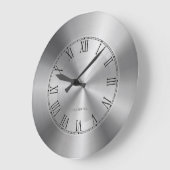 Silver Grey Metallic Design Roestvrij staal, kijk Grote Klok (Hoek)