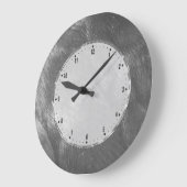 Silver Grey Metallic Design Roestvrij-Steel Kijk 3 Grote Klok (Hoek)