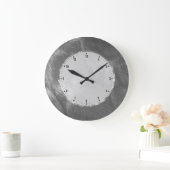 Silver Grey Metallic Design Roestvrij-Steel Kijk 3 Grote Klok (Huis)