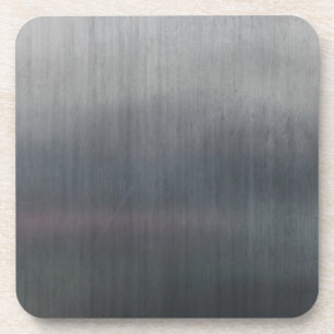 Silver Grey Metallic Metallic Textern Pattern Bier Onderzetter