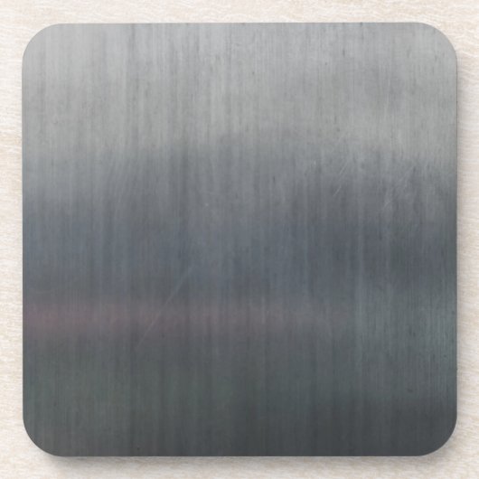 Silver Grey Metallic Metallic Textern Pattern Bier Onderzetter (Voorkant)