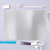 Silver Grey Metallic Minimal Branding Bridal Tissuepapier (Craft)