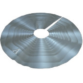 Silver Grey Monogrammed kerstboomrok Kerstboom Rok (Gekanteld)