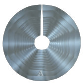 Silver Grey Monogrammed kerstboomrok Kerstboom Rok (Voorkant)