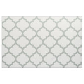 Silver Grey Moroccan Trellis Pattern Fabric Stof (Fat Quarter)