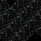 Silver Grey Musical Notes on Black Stof (Delen)