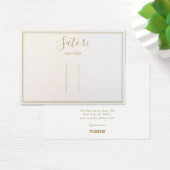 Silver Grey Ombre Script Hair Accessoire Display Visitekaartje (Bureau)