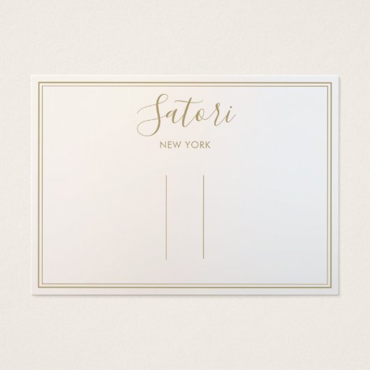 Silver Grey Ombre Script Hair Accessoire Display Visitekaartje (Voorkant)