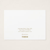 Silver Grey Ombre Script Hair Accessoire Display Visitekaartje (Achterkant)