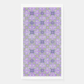 Silver Grey Paars Blue Metallic Filigree Pattern Servet (Voorkant)