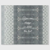 Silver Grey Pearls Mosaic Pattern Elegant Cadeaupapier (Vlak)