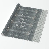 Silver Grey Pearls Mosaic Pattern Elegant Cadeaupapier (Uitgerold)