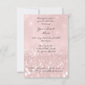 Silver Grey Pink Diamond Shoes Glitter Bridal 16th Kaart (Achterkant)