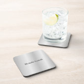 Silver Grey Professional, uniek, klassiek eenvoudi Bier Onderzetter (Rechterzijde)