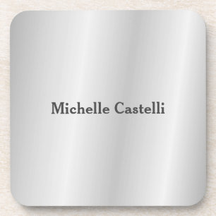 Silver Grey Professional, uniek, klassiek eenvoudi Bier Onderzetter