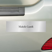 Silver Grey Professional, uniek, klassiek eenvoudi Bumpersticker (Op auto)