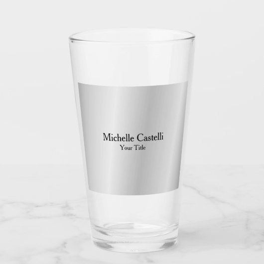 Silver Grey Professional, uniek, klassiek eenvoudi Glas (Voorkant)